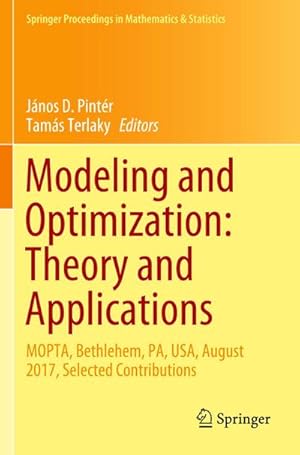 Bild des Verkufers fr Modeling and Optimization: Theory and Applications zum Verkauf von BuchWeltWeit Ludwig Meier e.K.