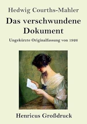 Seller image for Das verschwundene Dokument (Grodruck) for sale by BuchWeltWeit Ludwig Meier e.K.