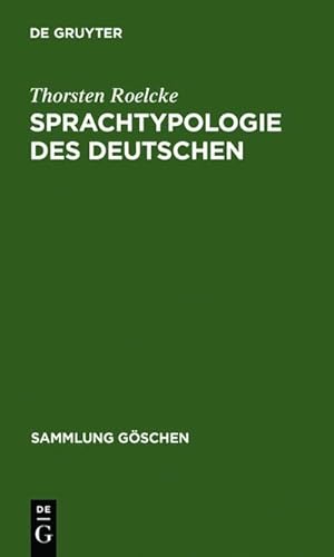 Bild des Verkufers fr Sprachtypologie des Deutschen : Historische, regionale und funktionale Variation zum Verkauf von Smartbuy