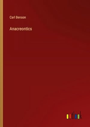Seller image for Anacreontics for sale by BuchWeltWeit Ludwig Meier e.K.