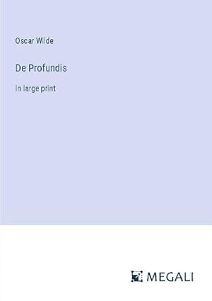 Seller image for De Profundis for sale by BuchWeltWeit Ludwig Meier e.K.