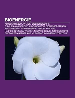 Image du vendeur pour Bioenergie mis en vente par BuchWeltWeit Ludwig Meier e.K.