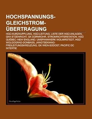 Bild des Verkufers fr Hochspannungs-Gleichstrom-bertragung zum Verkauf von BuchWeltWeit Ludwig Meier e.K.