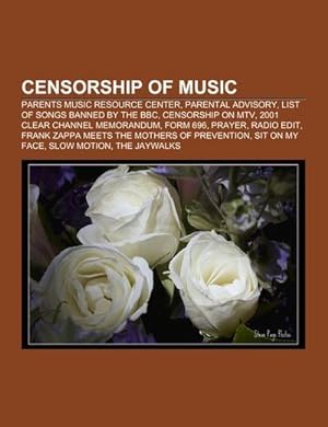Bild des Verkufers fr Censorship of music zum Verkauf von BuchWeltWeit Ludwig Meier e.K.
