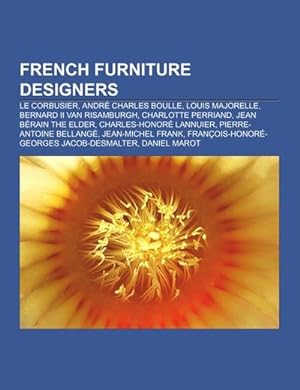 Bild des Verkufers fr French furniture designers zum Verkauf von BuchWeltWeit Ludwig Meier e.K.