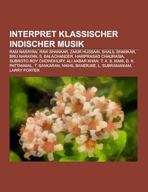 Seller image for Interpret klassischer indischer Musik for sale by BuchWeltWeit Ludwig Meier e.K.