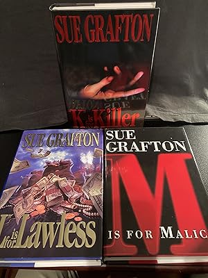 K is for Killer, L is for Lawless, M is for Malice, *BUNDLE & SAVE* , all 3 titles are First Edit...