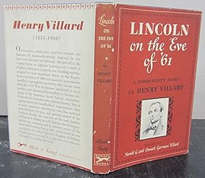 Seller image for Lincoln on the Eve of '61 for sale by Midway Book Store (ABAA)