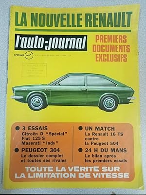 Seller image for La nouvelle Renault : L'auto-journal n 8 / 1970 for sale by Dmons et Merveilles