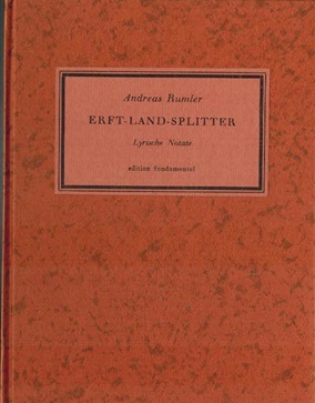 Bild des Verkufers fr Erft- Land- Splitter. Lyrische Notate. zum Verkauf von Rhnantiquariat GmbH