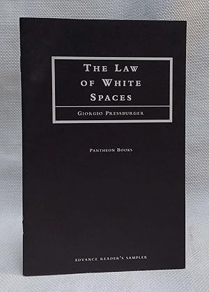 Bild des Verkufers fr The Law of White Spaces zum Verkauf von Book House in Dinkytown, IOBA