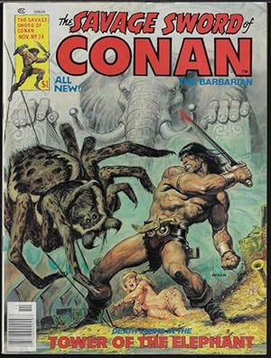 Immagine del venditore per SAVAGE SWORD OF CONAN The Barbarian: No. 24, November, Nov. 1977 venduto da Books from the Crypt