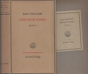 Bild des Verkufers fr Gedichte. Zweiter Teil ( = Smtliche Werke. Einzelband II. ) . Herausgegeben vom Rilke-Archiv in Verbindung mit Ruth Sieber-Rilke besorgt durch Ernst Zinn. zum Verkauf von Fundus-Online GbR Borkert Schwarz Zerfa