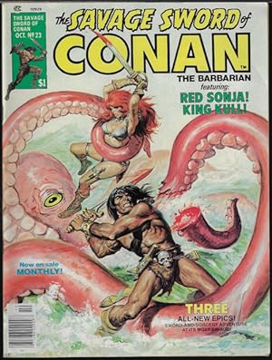 Seller image for SAVAGE SWORD OF CONAN The Barbarian: No. 23, October, Oct. 1977 for sale by Books from the Crypt