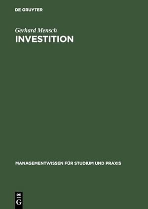 Immagine del venditore per Investition venduto da BuchWeltWeit Ludwig Meier e.K.