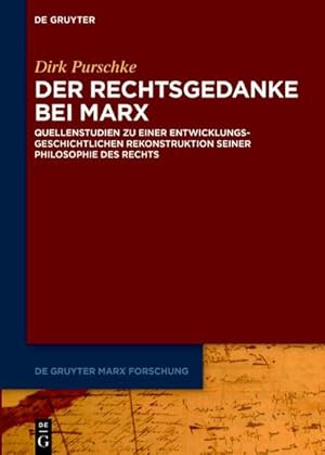 Seller image for Der Rechtsgedanke bei Marx for sale by BuchWeltWeit Ludwig Meier e.K.