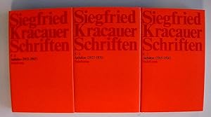 Siegfried Kracauer Schriften Bd.5/1-3, Aufsätze Band 5: Aufsätze. 3 Teilbände. Band 5.1: Aufsätze...