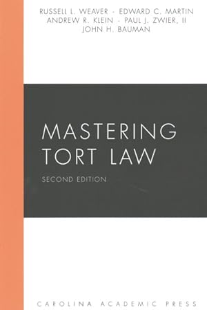 Imagen del vendedor de Mastering Tort Law a la venta por GreatBookPrices