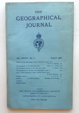 The Geographical Journal - Vol. 68, No. 2 / August 1926 (Einzelheft / single copy)