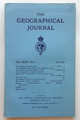 The Geographical Journal - Vol. 68, No. 1 / July 1926 (Einzelheft / single copy)