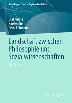 Immagine del venditore per Landschaft zwischen Philosophie und Sozialwissenschaften venduto da BuchWeltWeit Ludwig Meier e.K.