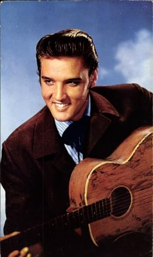 Ansichtskarte / Postkarte Schauspieler und Sänger Elvis Presley, Portrait, Gitarre