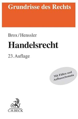 Imagen del vendedor de Handelsrecht a la venta por BuchWeltWeit Ludwig Meier e.K.
