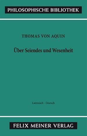 Seller image for ber Seiendes und Wesenheit. De Ente et Essentia for sale by BuchWeltWeit Ludwig Meier e.K.