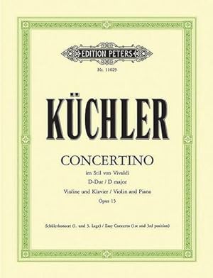 Seller image for Concertino D-Dur op. 15 for sale by BuchWeltWeit Ludwig Meier e.K.