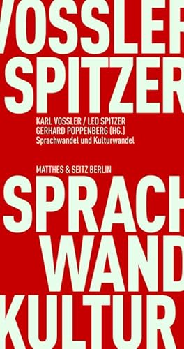Immagine del venditore per Sprachwandel und Kulturwandel venduto da BuchWeltWeit Ludwig Meier e.K.
