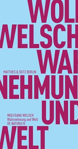 Bild des Verkufers fr Wahrnehmung und Welt zum Verkauf von BuchWeltWeit Ludwig Meier e.K.