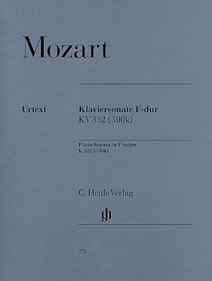 Bild des Verkufers fr Mozart, Wolfgang Amadeus - Klaviersonate F-dur KV 332 (300k) zum Verkauf von BuchWeltWeit Ludwig Meier e.K.