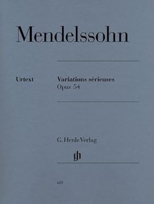 Seller image for Mendelssohn Bartholdy, Felix - Variations srieuses op. 54 for sale by BuchWeltWeit Ludwig Meier e.K.