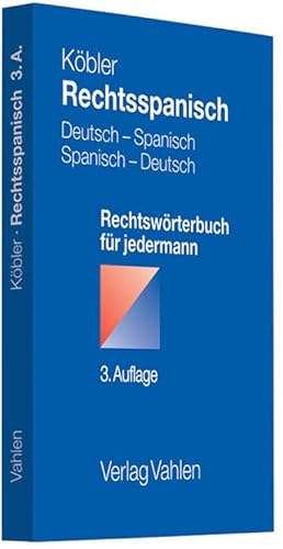 Imagen del vendedor de Rechtsspanisch, Deutsch-Spanisch / Spanisch-Deutsch a la venta por BuchWeltWeit Ludwig Meier e.K.