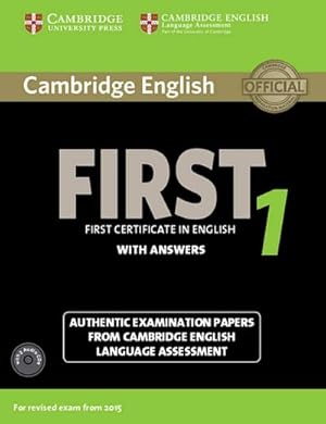 Image du vendeur pour Cambridge English First 1 for updated exam. Student's Book with answers and downloadable audio mis en vente par BuchWeltWeit Ludwig Meier e.K.