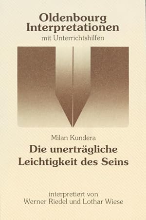 Immagine del venditore per Milan Kundera 'Die unertrgliche Leichtigkeit des Seins' venduto da BuchWeltWeit Ludwig Meier e.K.