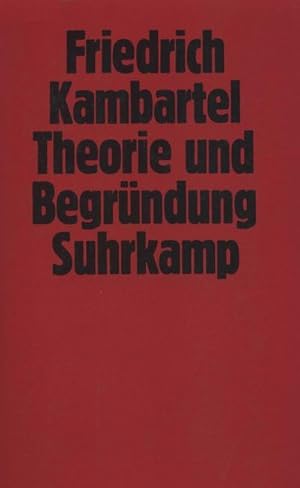 Bild des Verkufers fr Theorie und Begrndung zum Verkauf von BuchWeltWeit Ludwig Meier e.K.