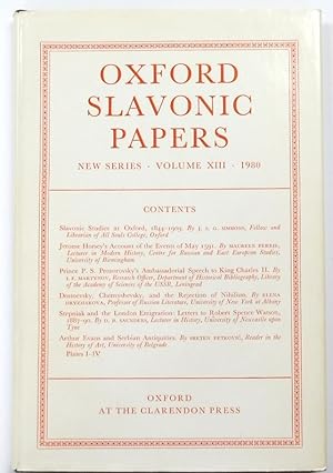 Seller image for Oxford Slavonic Papers: Volume 13, 1980 for sale by PsychoBabel & Skoob Books