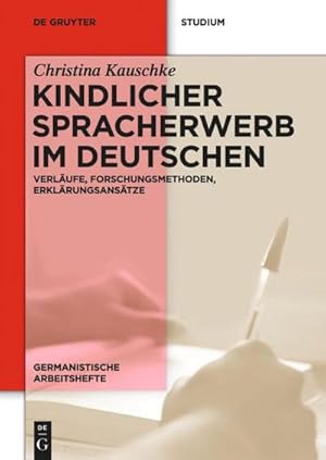 Immagine del venditore per Kindlicher Spracherwerb im Deutschen venduto da BuchWeltWeit Ludwig Meier e.K.