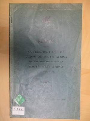 Seller image for Report by the Government of the Union of South Africa on the Administration of South West Africa for the Year 1946. for sale by Brcke Schleswig-Holstein gGmbH