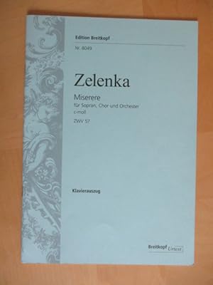 Seller image for Miserere fr Sopran, Chor und Orchester c-Moll ZWV 57 - Klavierauszug for sale by Brcke Schleswig-Holstein gGmbH
