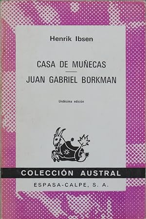 Imagen del vendedor de Casa de muñecas Juan Gabriel Borkman a la venta por Librería Alonso Quijano