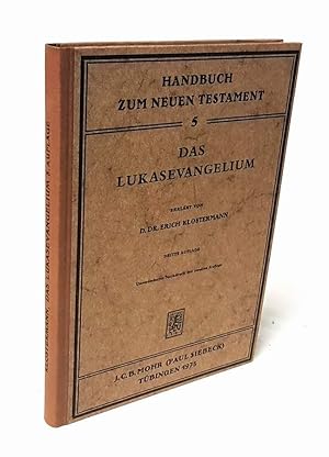 Imagen del vendedor de Das Lukasevangelium. a la venta por Antiquariat Dennis R. Plummer