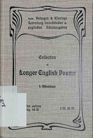 Immagine del venditore per Collection of longer english poems. Velhagen & Klasings Sammlung franzsischer und englischer Schulausgaben / English authors / 62. Lieferung venduto da books4less (Versandantiquariat Petra Gros GmbH & Co. KG)