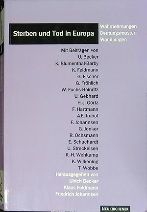 Bild des Verkufers fr Sterben und Tod in Europa. zum Verkauf von books4less (Versandantiquariat Petra Gros GmbH & Co. KG)