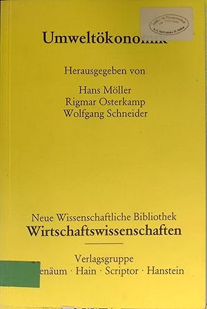 Image du vendeur pour Umweltkonomik : Beitr. zur Theorie u. Politik. mis en vente par books4less (Versandantiquariat Petra Gros GmbH & Co. KG)