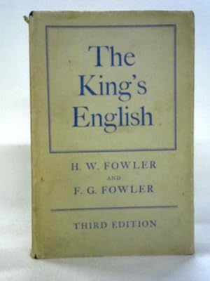 Seller image for The King's English for sale by World of Rare Books