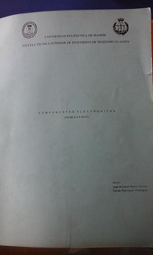 Imagen del vendedor de COMPONENTES ELECTRNICOS (primera parte). Apuntes (Madrid, 1978) a la venta por Multilibro