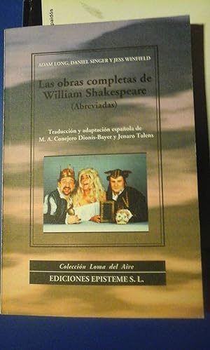 Bild des Verkufers fr LAS OBRAS COMPLETAS DE WILLIAM SHAKERPEARE (ABREVIADAS) (humor) (Valencia, 1997) zum Verkauf von Multilibro