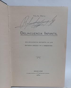 Delincuencia Infantil - Primera edición